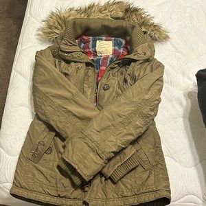 Warm stylish winter jacket